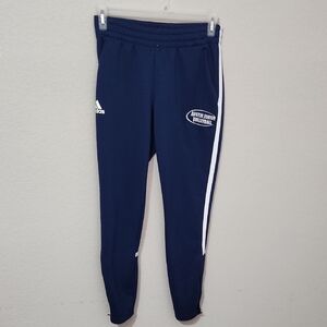 Adidas Joggers Pants Size S Womens Blue White Stripes Auatin Volleyball